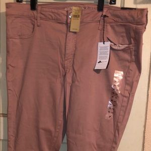 Dusty Rose Sateen Jeggings
